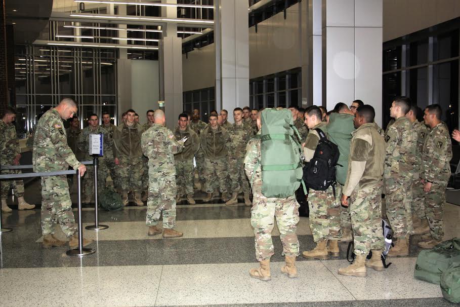 Soldiers head home