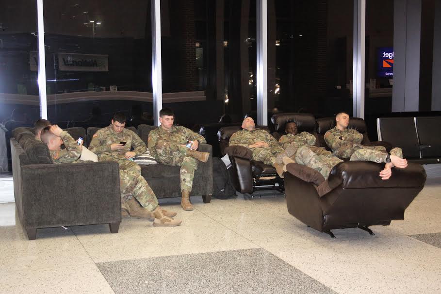 Soldiers head home