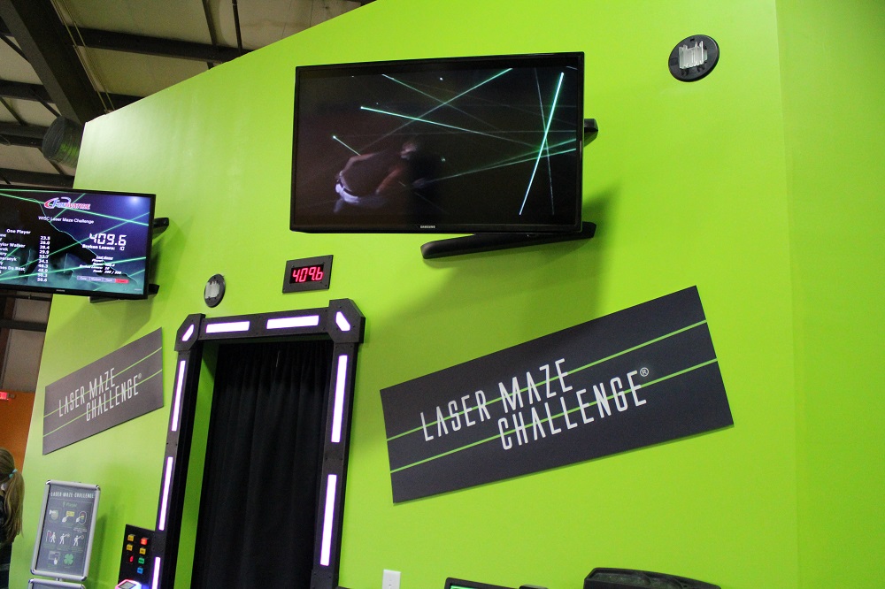 Laser maze outside