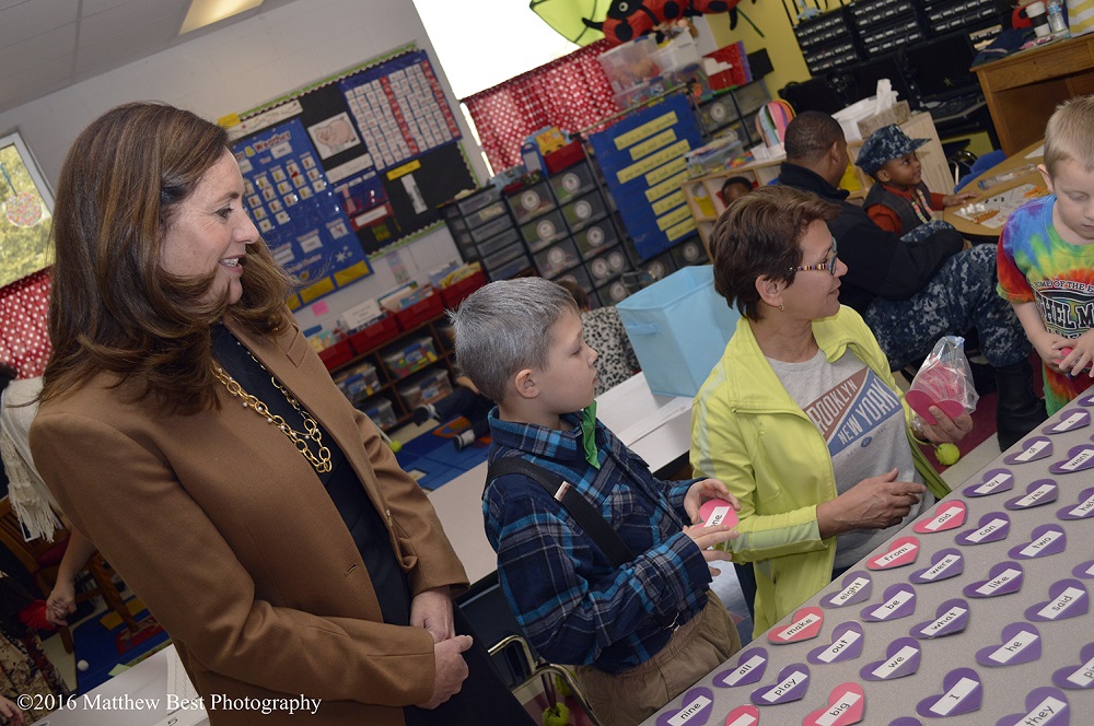 First Lady Visit Bethel Manor McAuliffe Classroom  